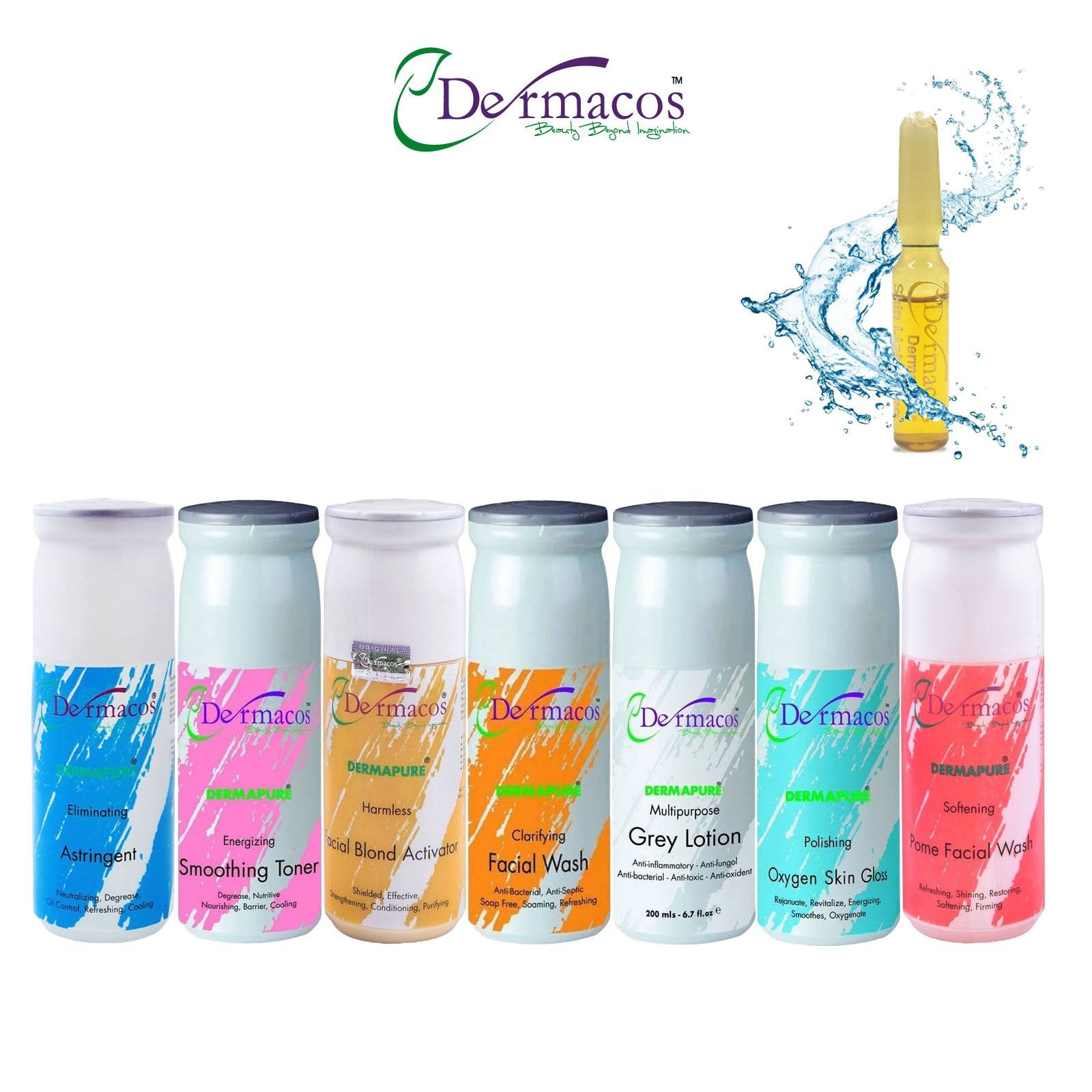 Dermacos Complete Facial Tubes – Pack of 7 (200ml Each)