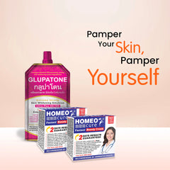 Glupatone Extreme Strong Whitening Emulsion + Homeo Cure Cream (Pack of 2)