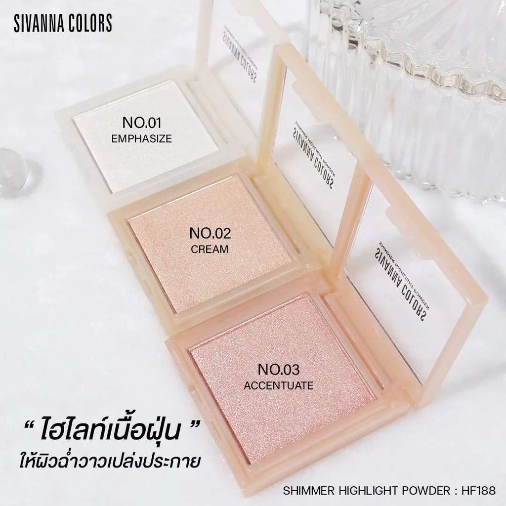 Sivanna Colors Shimmer Highlight Powder – Highlighter 4g