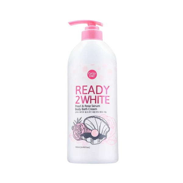 Cathy Doll Ready 2 White Body Bath Cream – Pearl &amp; Rose Serum (500ml)