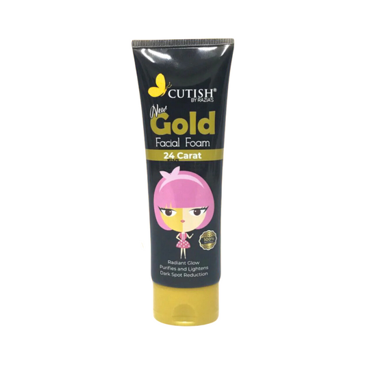 Cutish 24 Carat Gold Face Wash: Facial Foam Cleanser