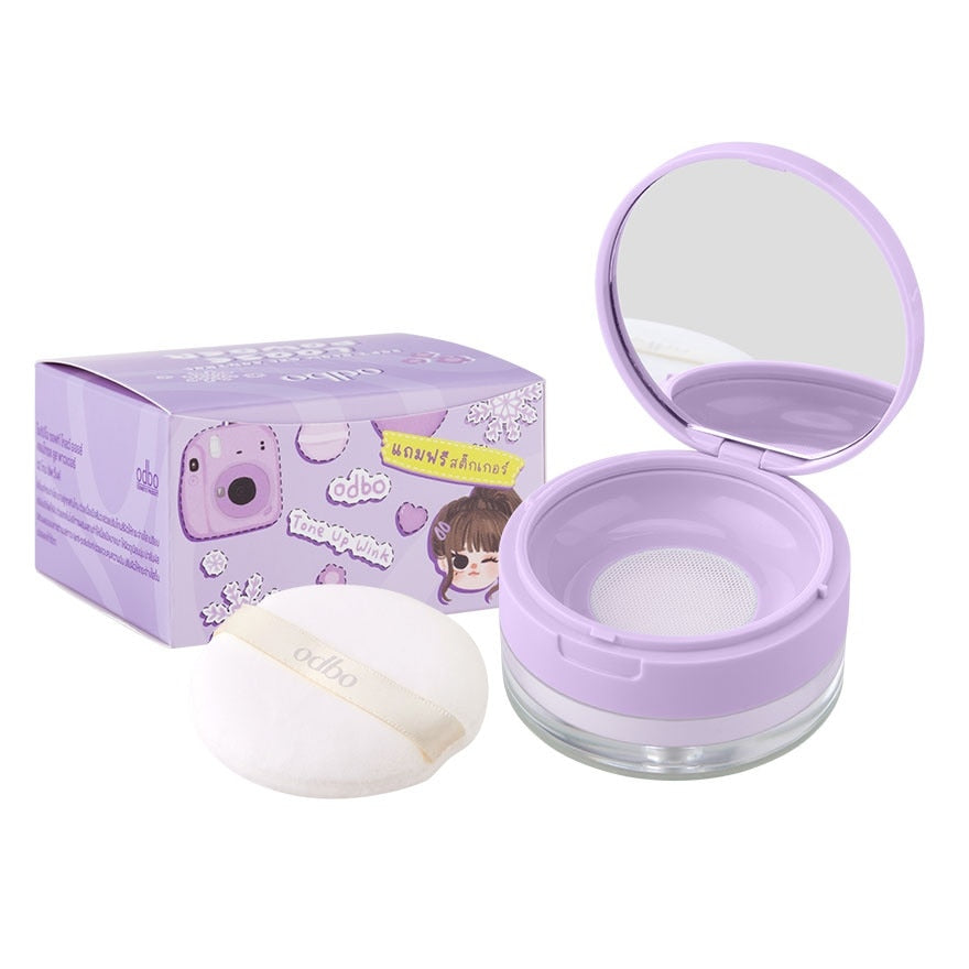 ODBO Soft Glow Oil Control Loose Powder – 02 Tone Up Wink