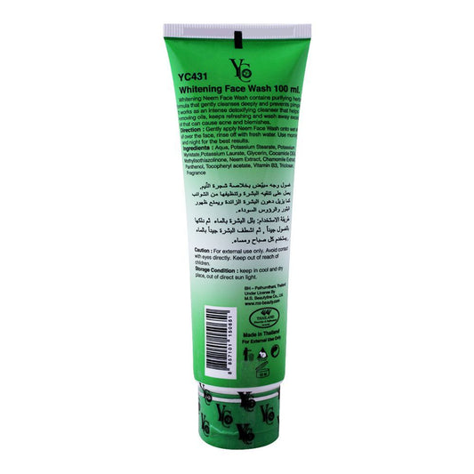 YC Whitening Face Wash with Neem Extract: Deep Cleansing &amp; Brightening